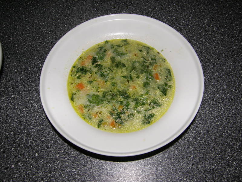 spinatu sriuba