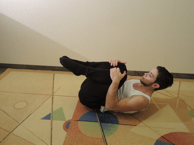 Nugaros mankštos devintas pratimas